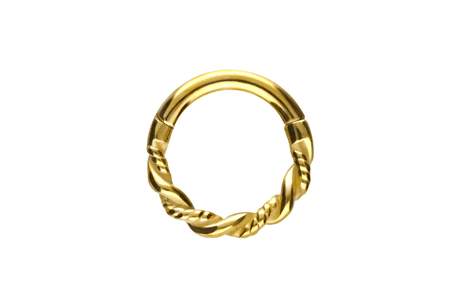 Chirurgenstahl Segmentring Clicker Piercing DOPPELT GEDREHT